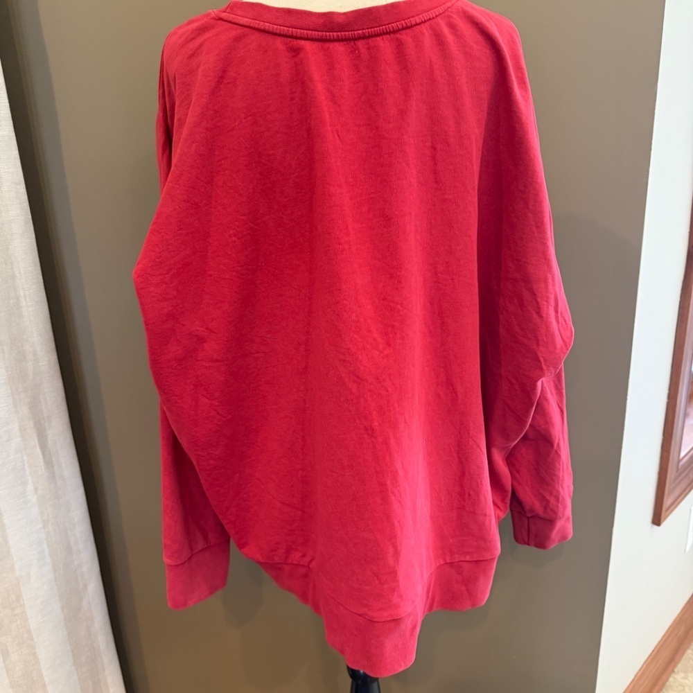 Natural Reflections Women's Red Campfires & Cocktails Sweatshirt, Size 2X - Picture 5 of 10